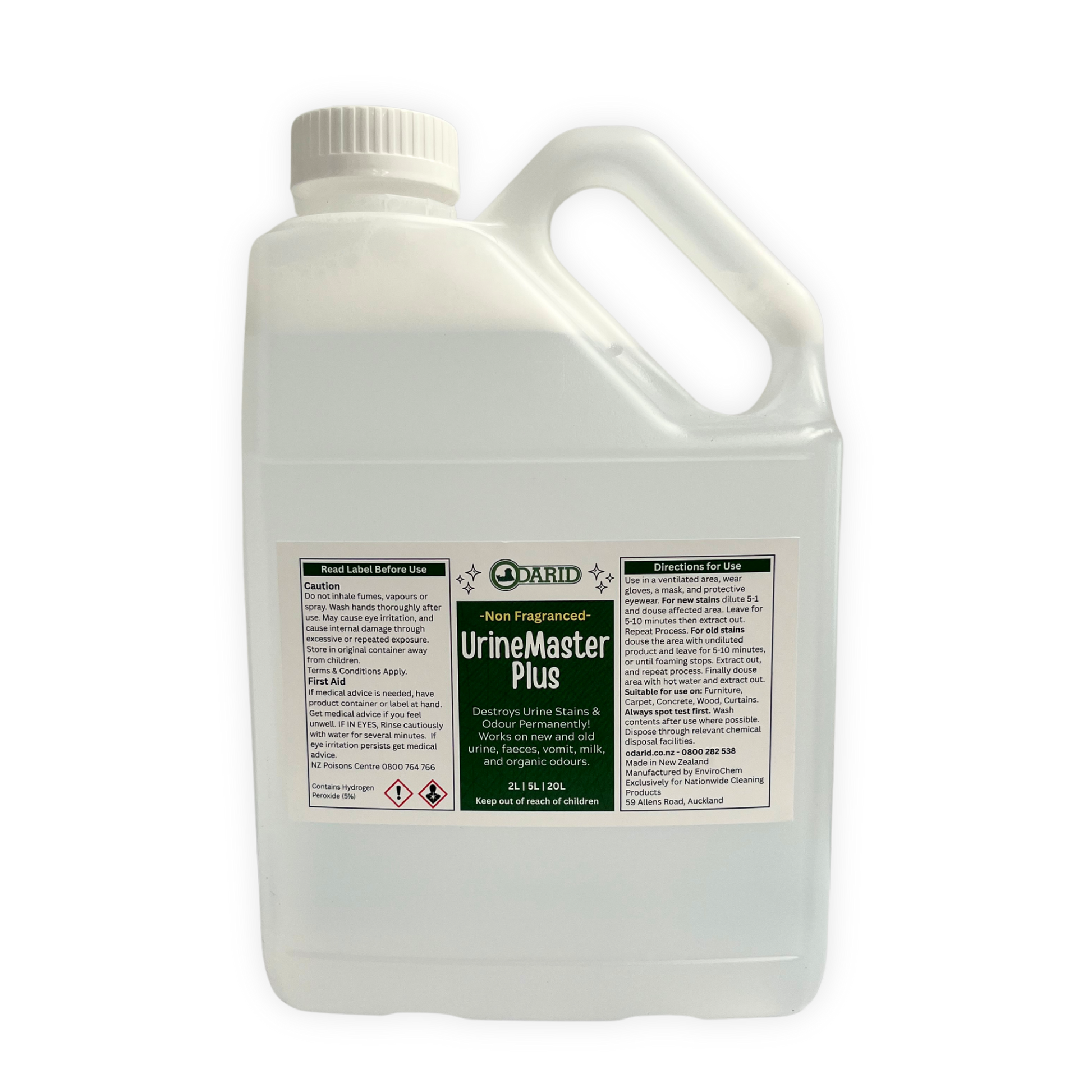 UrineMaster Plus Professional Use - Non Fragranced 2 Litre Bottle
