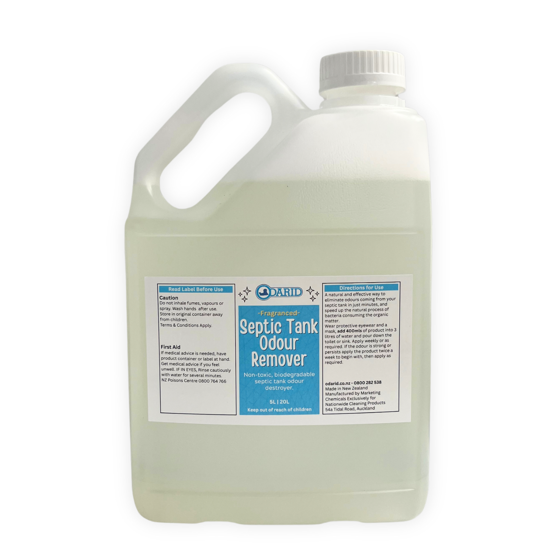 Odarid Septic Tank & Drain Odour Remover 2 Litre Bottle