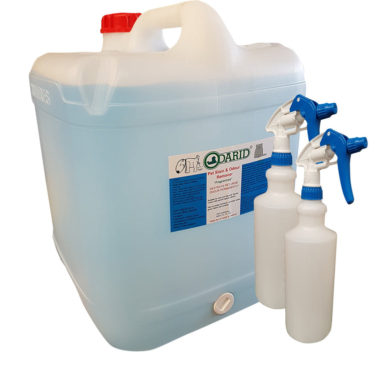 Pet Stain & Odour Remover Original Fragrance & Spray Bottle (Empty) Odarid