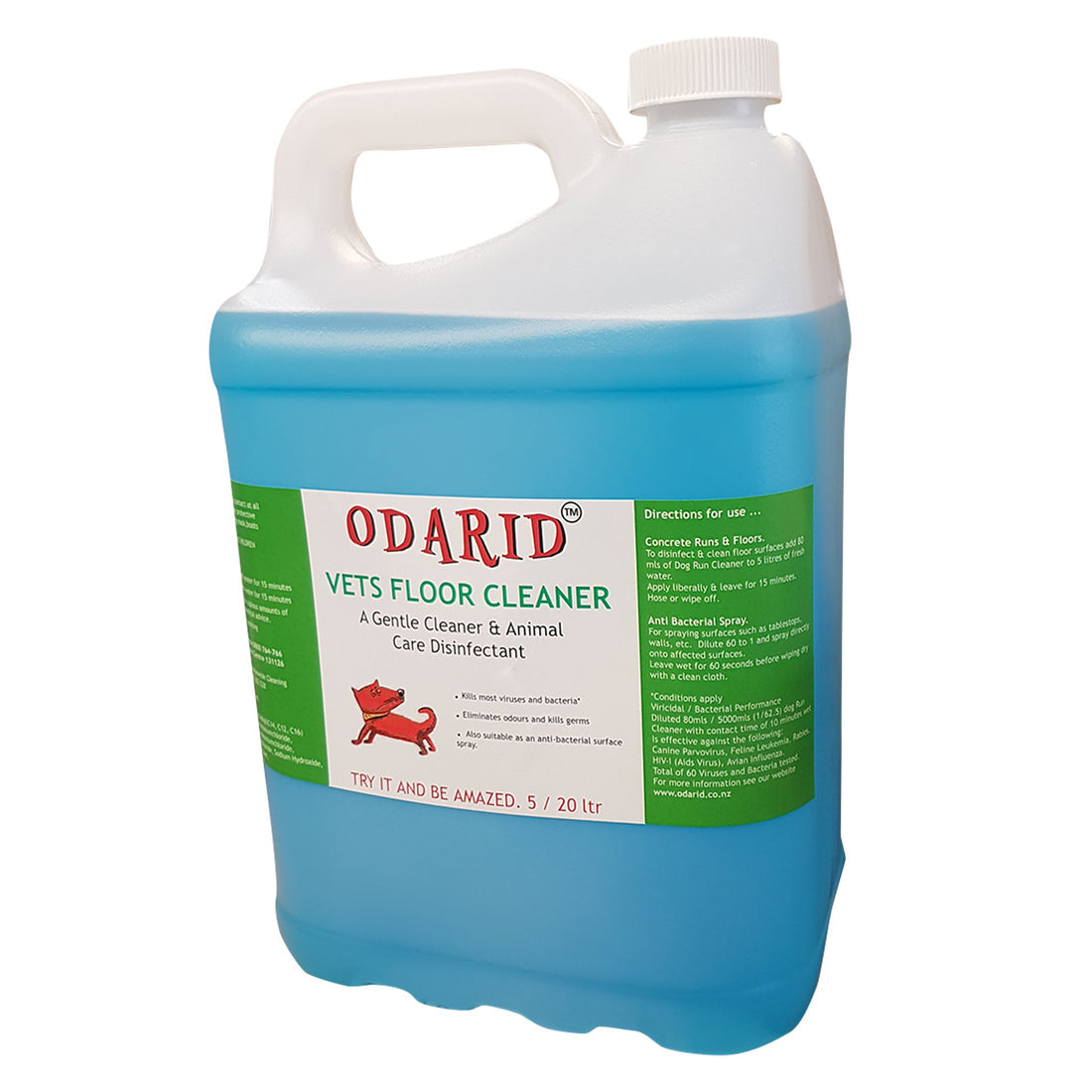 Vets Floor Cleaner & Disinfectant Non Fragranced Odarid